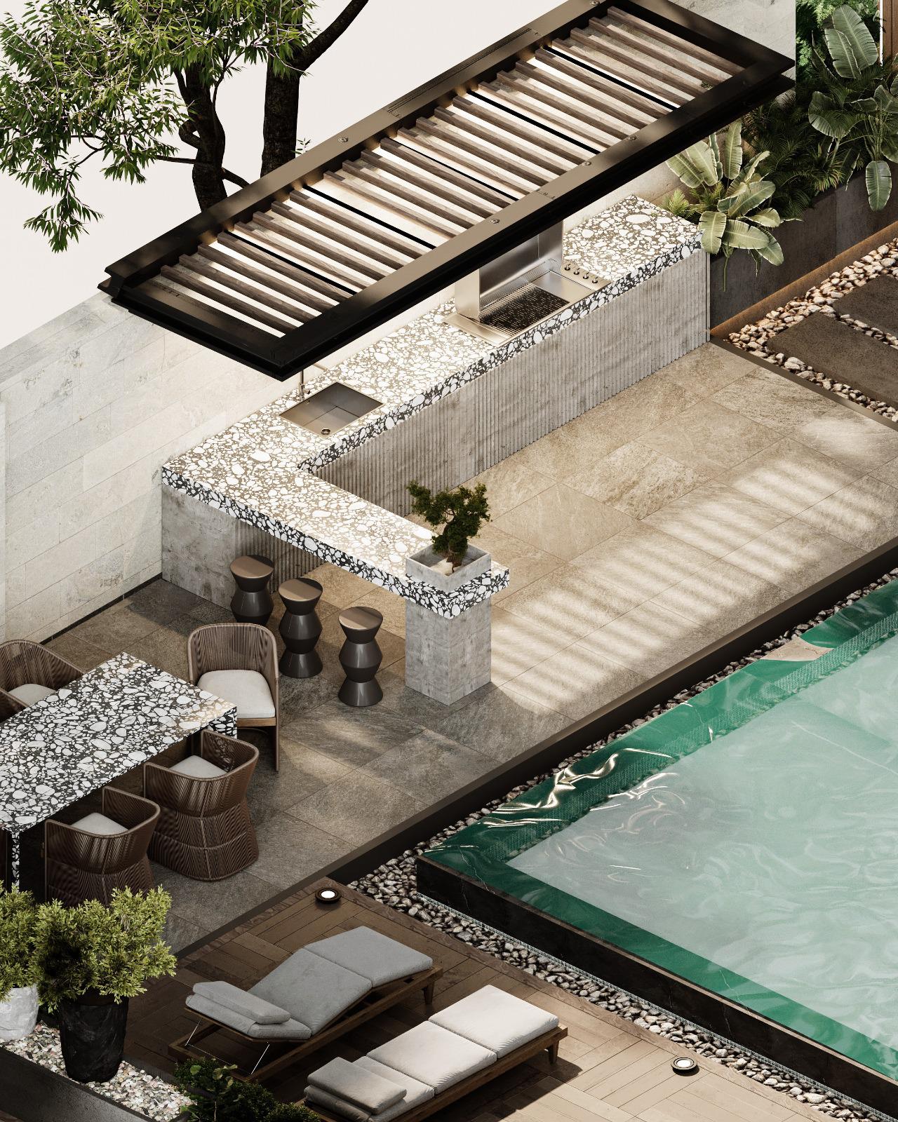 Layered planting composition